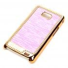 Back Case Shining Galaxy S II i9100 Gold + Pink
