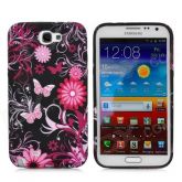 Back Case Silicone Borboleta Galaxy Note II N7100