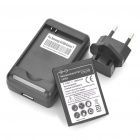 Estação Carreg. + Bat 3.7v 1500 mAh + Plug Galaxy Y S5360